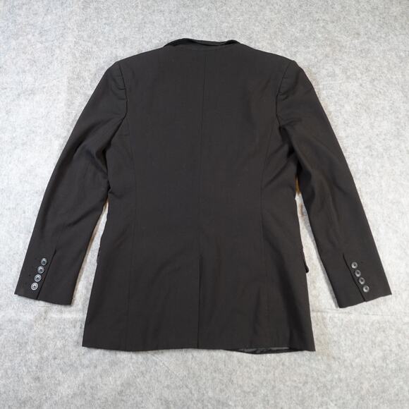 Norma Kamali Blazer Womens Medium Boyfriend Jacket One Button Minimalist Classic - Picture 6 of 10